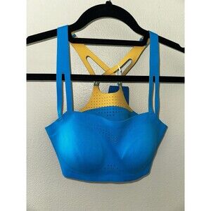 NEW NWT Brooks Dare Crisscross Run Bra Size Small S Blue Yoga Workout Sports